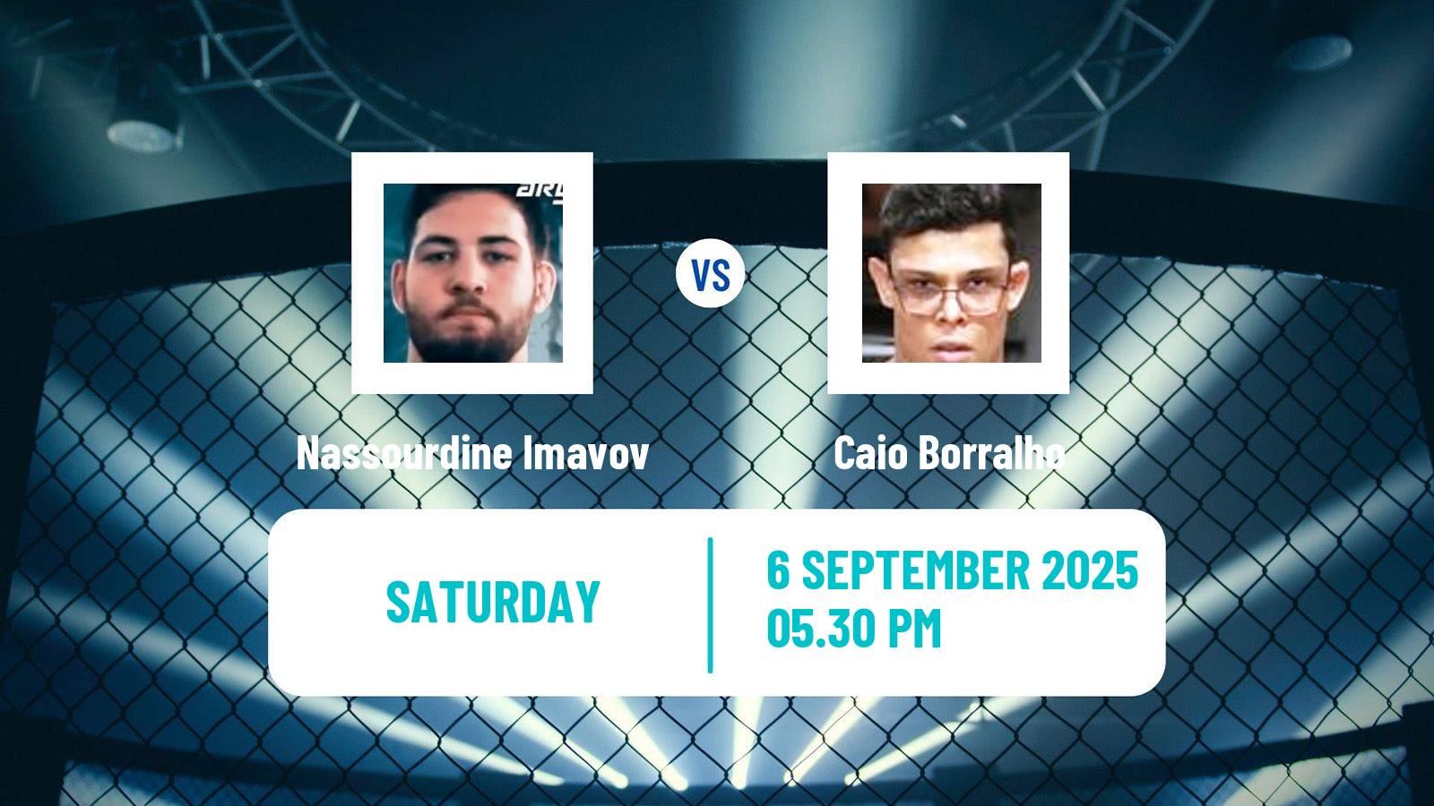 MMA Middleweight UFC Men Nassourdine Imavov - Caio Borralho
