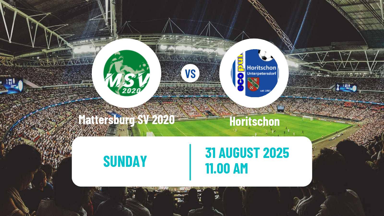 Soccer Austrian Landesliga Burgenland Mattersburg SV 2020 - Horitschon