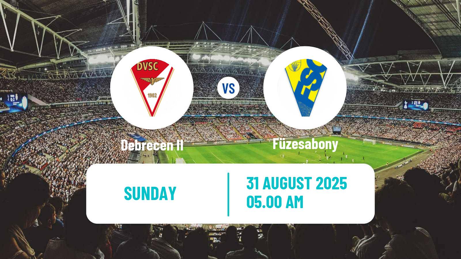 Soccer Hungarian NB III Northeast Debrecen II - Füzesabony
