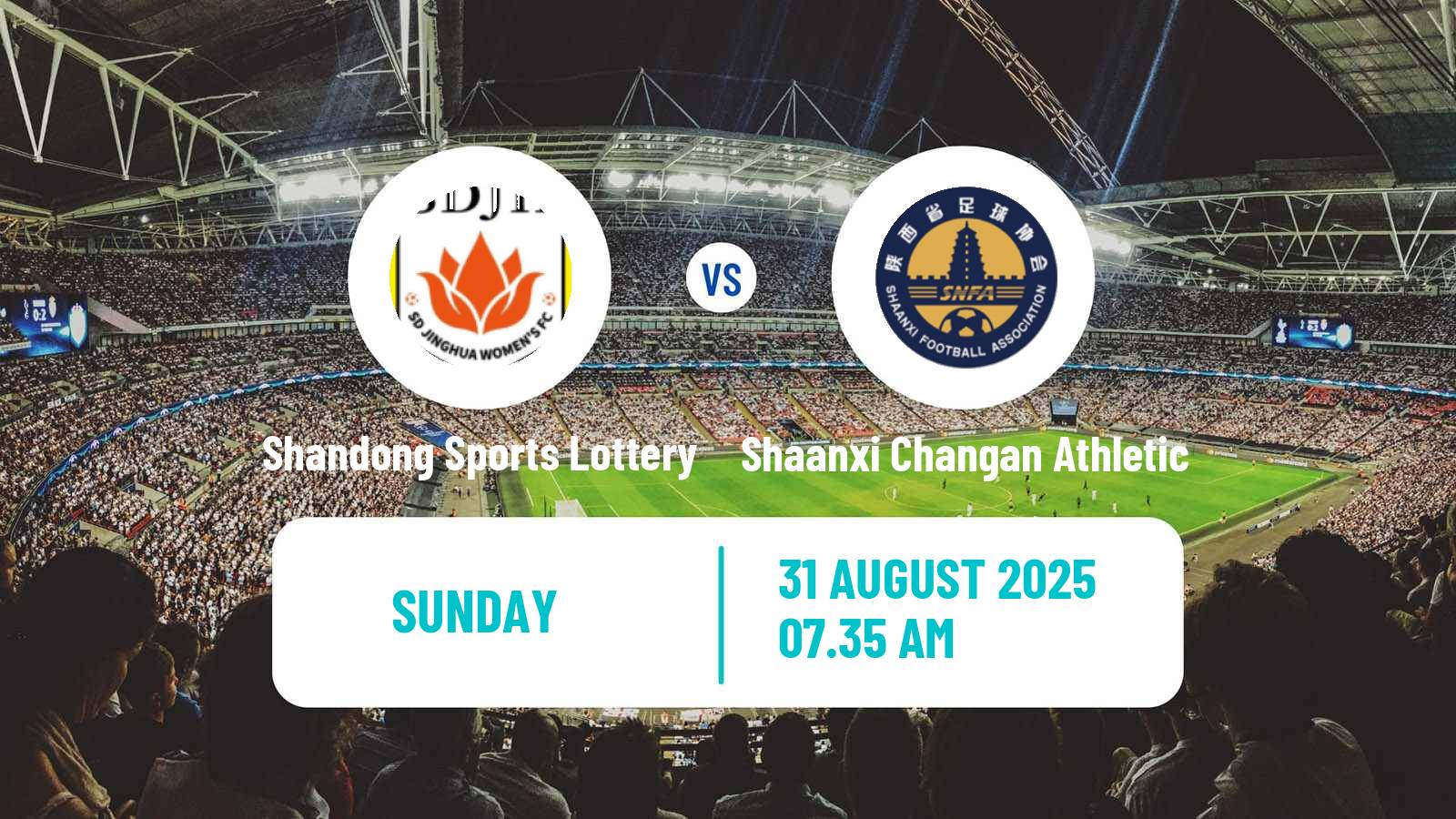 Soccer Chinese Super League Women Shandong Sports Lottery - Shaanxi Changan Athletic