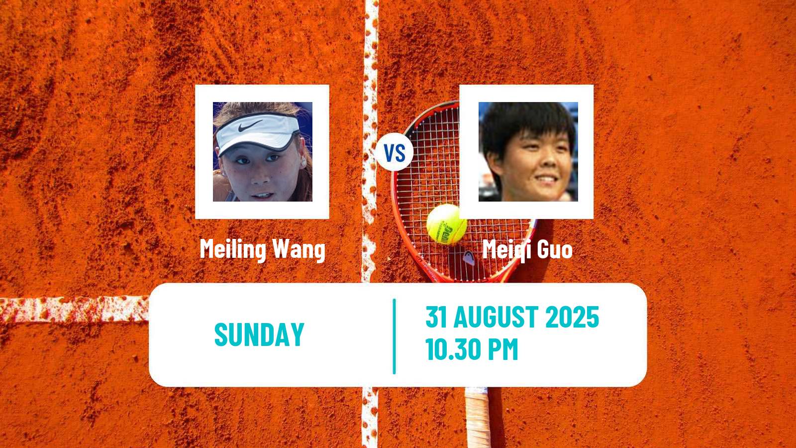 Tennis Changsha Challenger Women Meiling Wang - Meiqi Guo