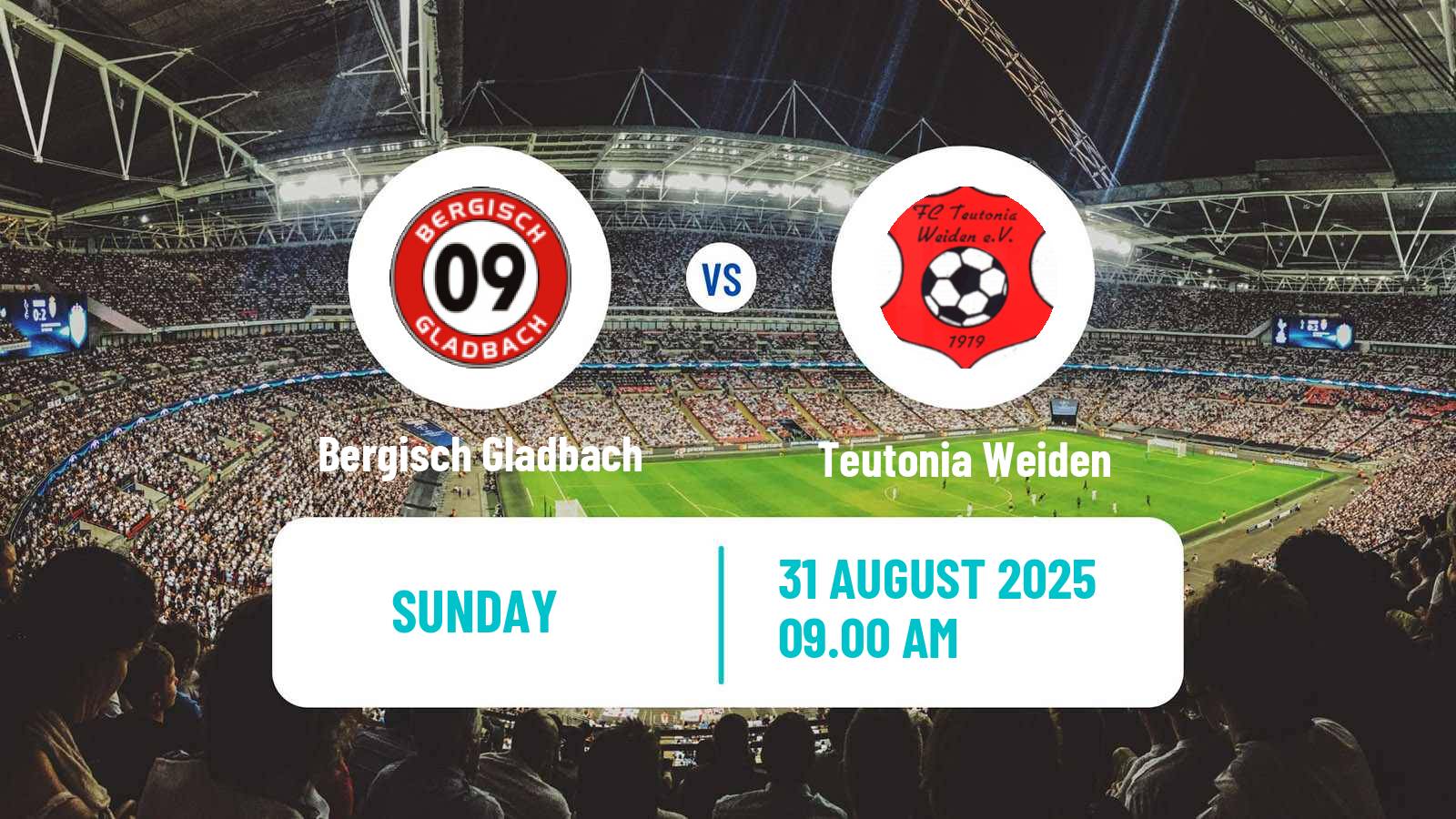 Soccer German Oberliga Mittelrhein Bergisch Gladbach - Teutonia Weiden