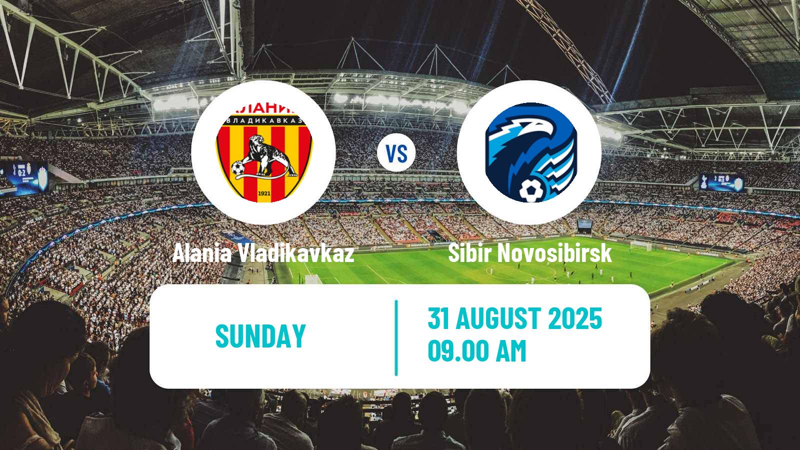Soccer Russian FNL 2 Division A Gold Alania Vladikavkaz - Sibir Novosibirsk