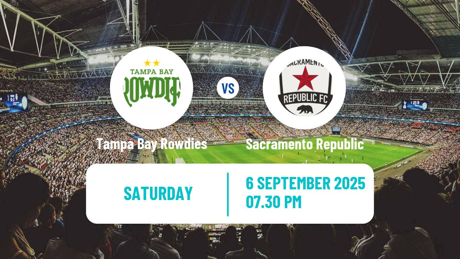 Soccer USL Championship Tampa Bay Rowdies - Sacramento Republic