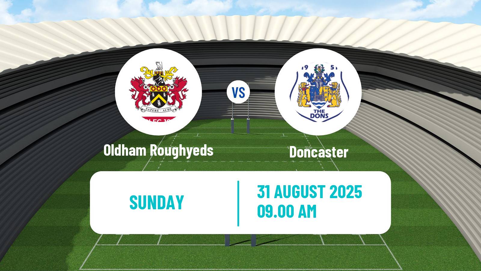 Rugby league English Championship Rugby League Oldham Roughyeds - Doncaster
