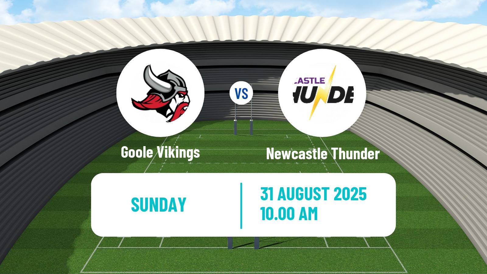 Rugby league English League 1 Rugby League Goole Vikings - Newcastle Thunder
