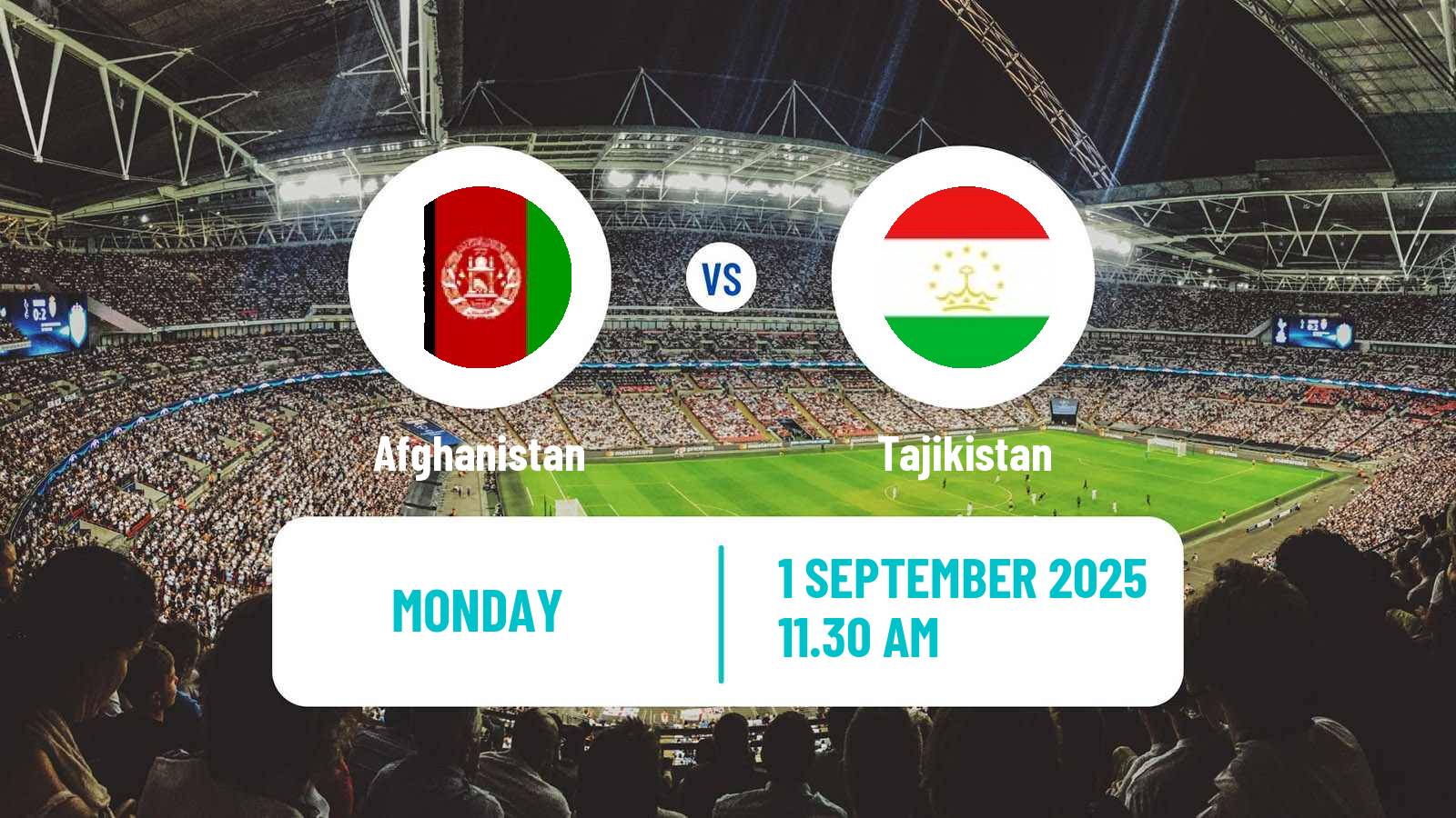Soccer CAFA Nations Cup Afghanistan - Tajikistan