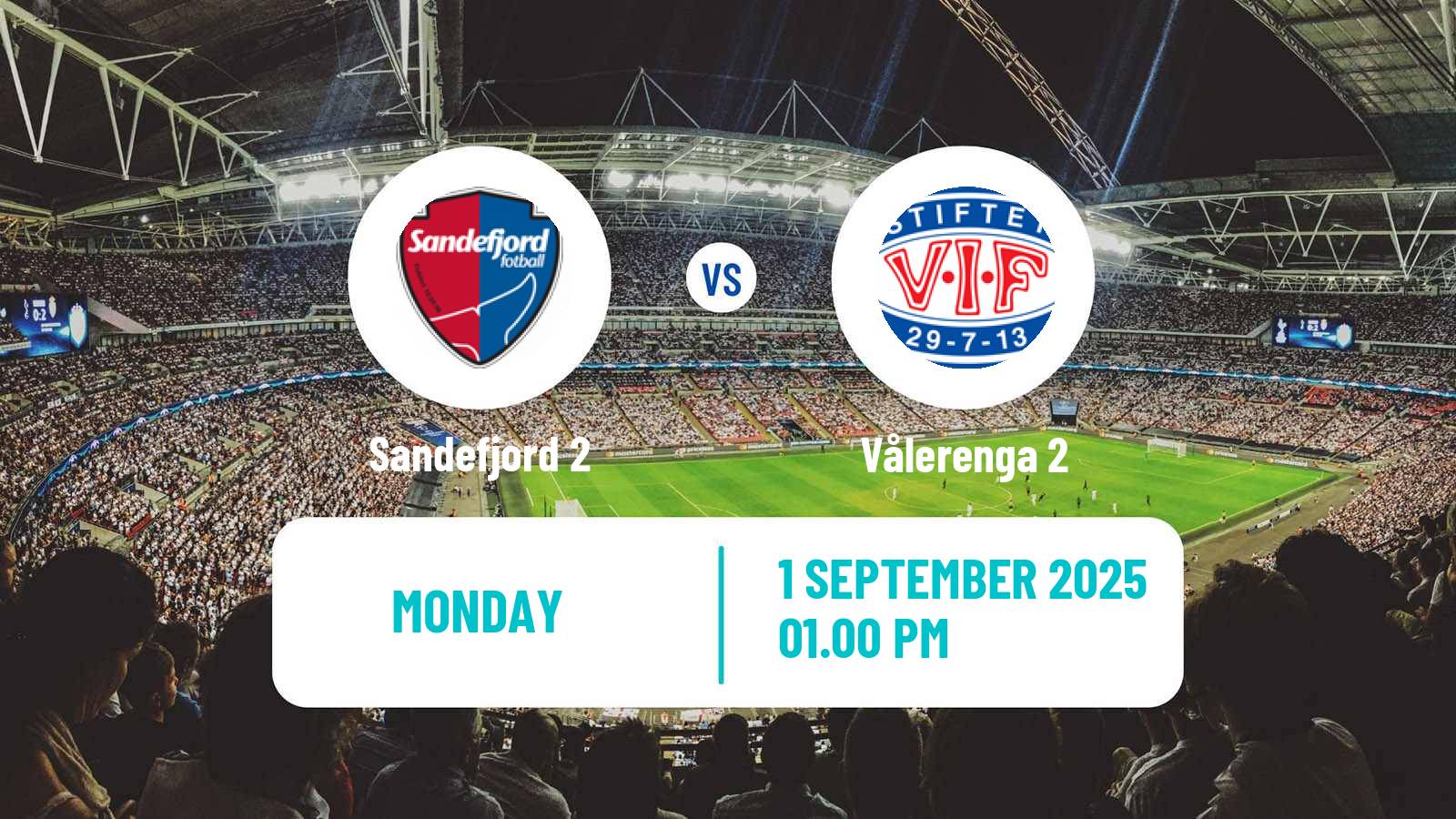 Soccer Norwegian Division 3 - Group 4 Sandefjord 2 - Vålerenga 2