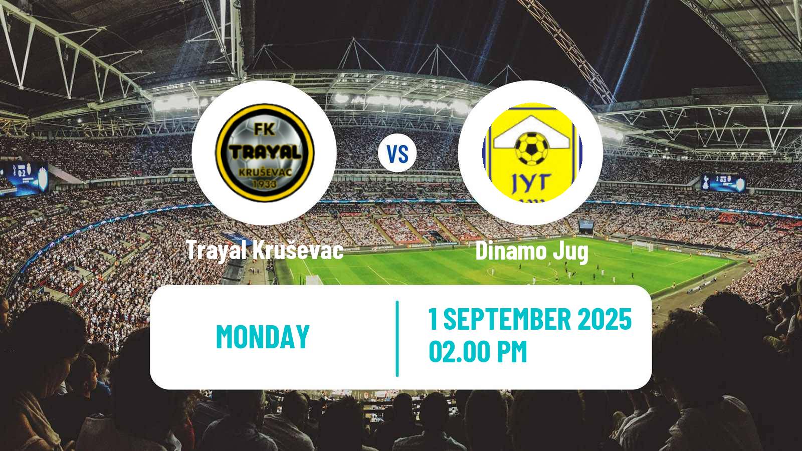Soccer Serbian Prva Liga Trayal Kruševac - Dinamo Jug
