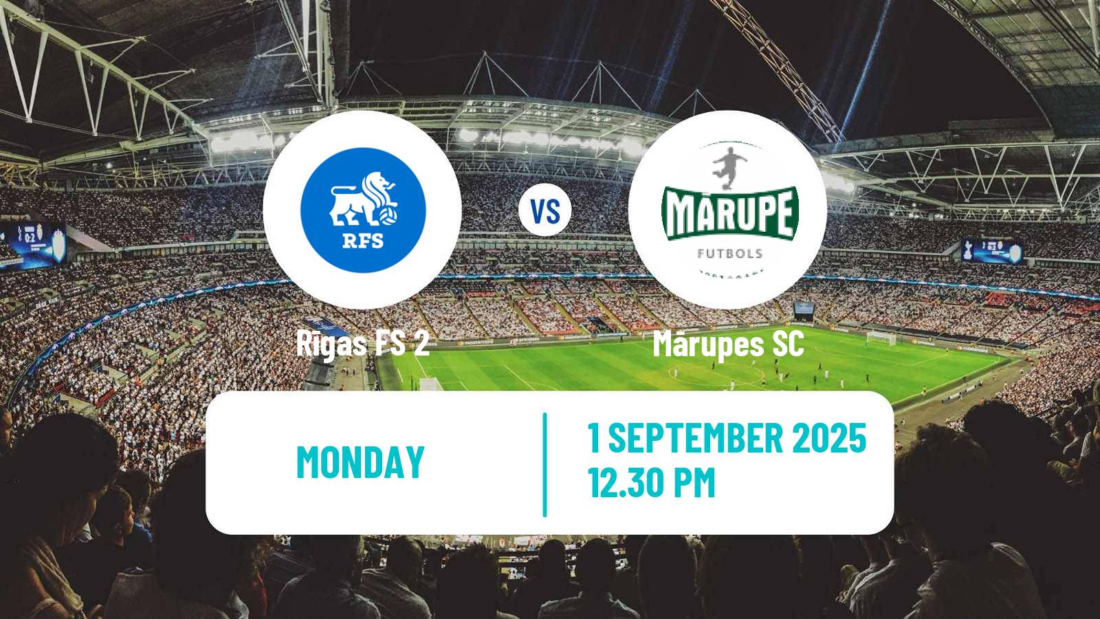 Soccer Latvian 1 Liga Rīgas FS 2 - Mārupe