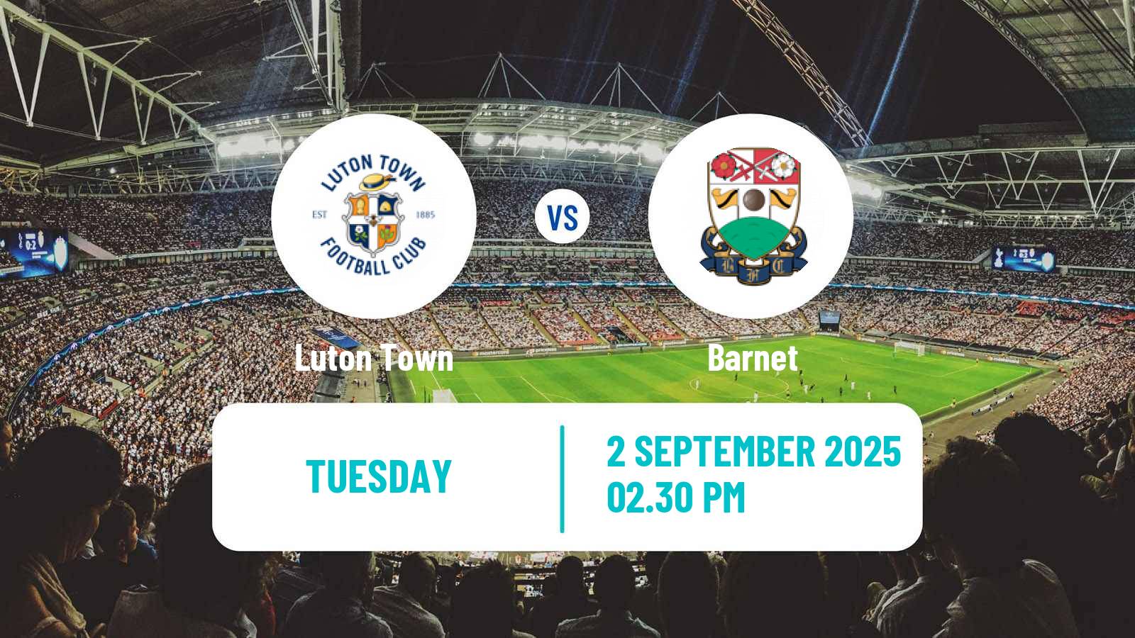 Soccer English EFL Trophy Luton Town - Barnet