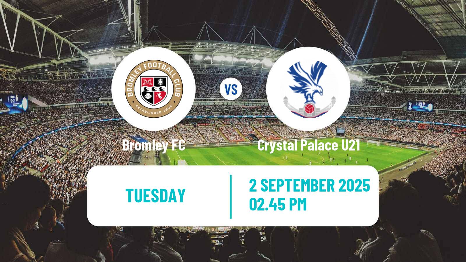 Soccer English EFL Trophy Bromley - Crystal Palace U21