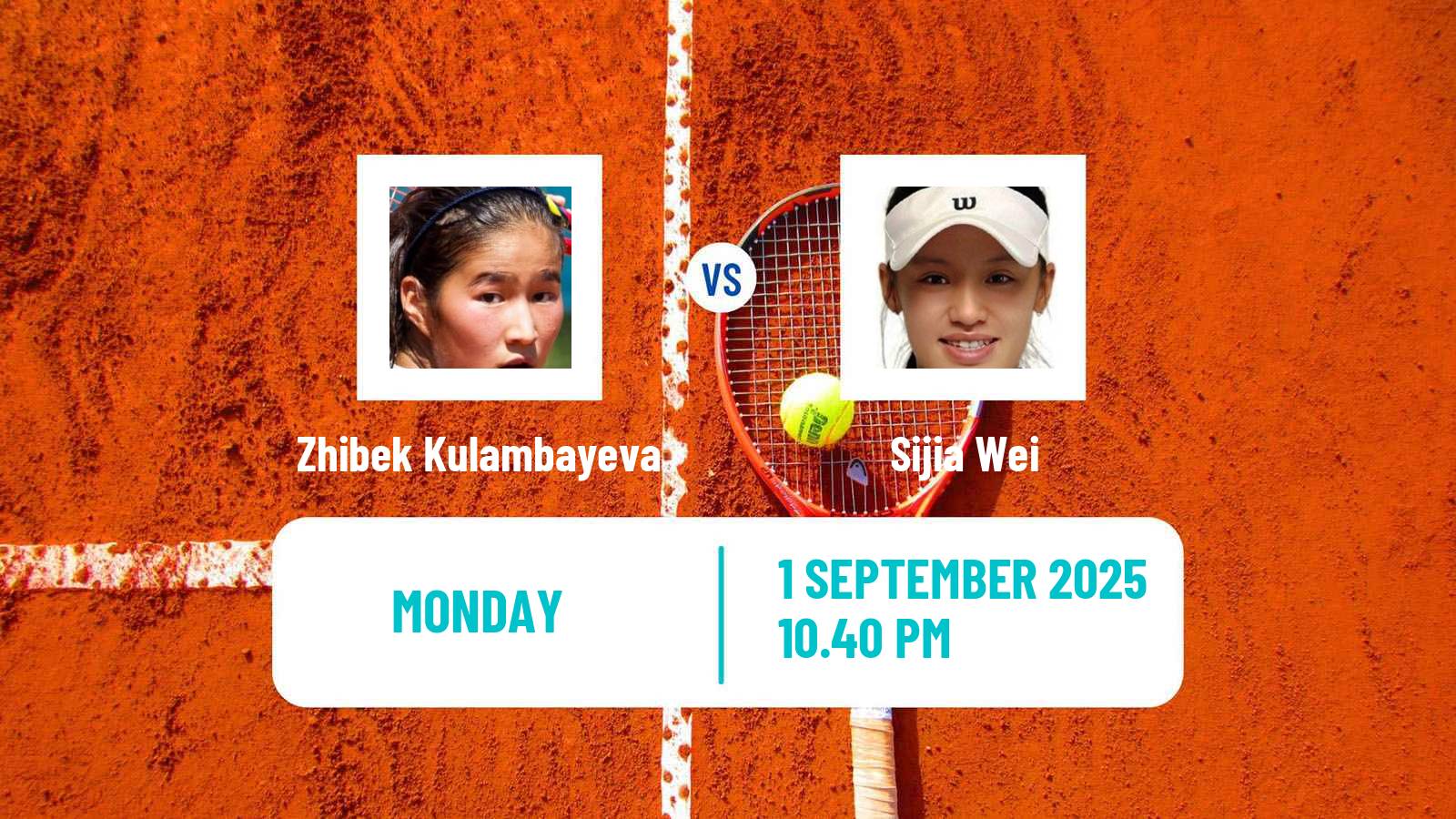 Tennis Changsha Challenger Women Zhibek Kulambayeva - Sijia Wei