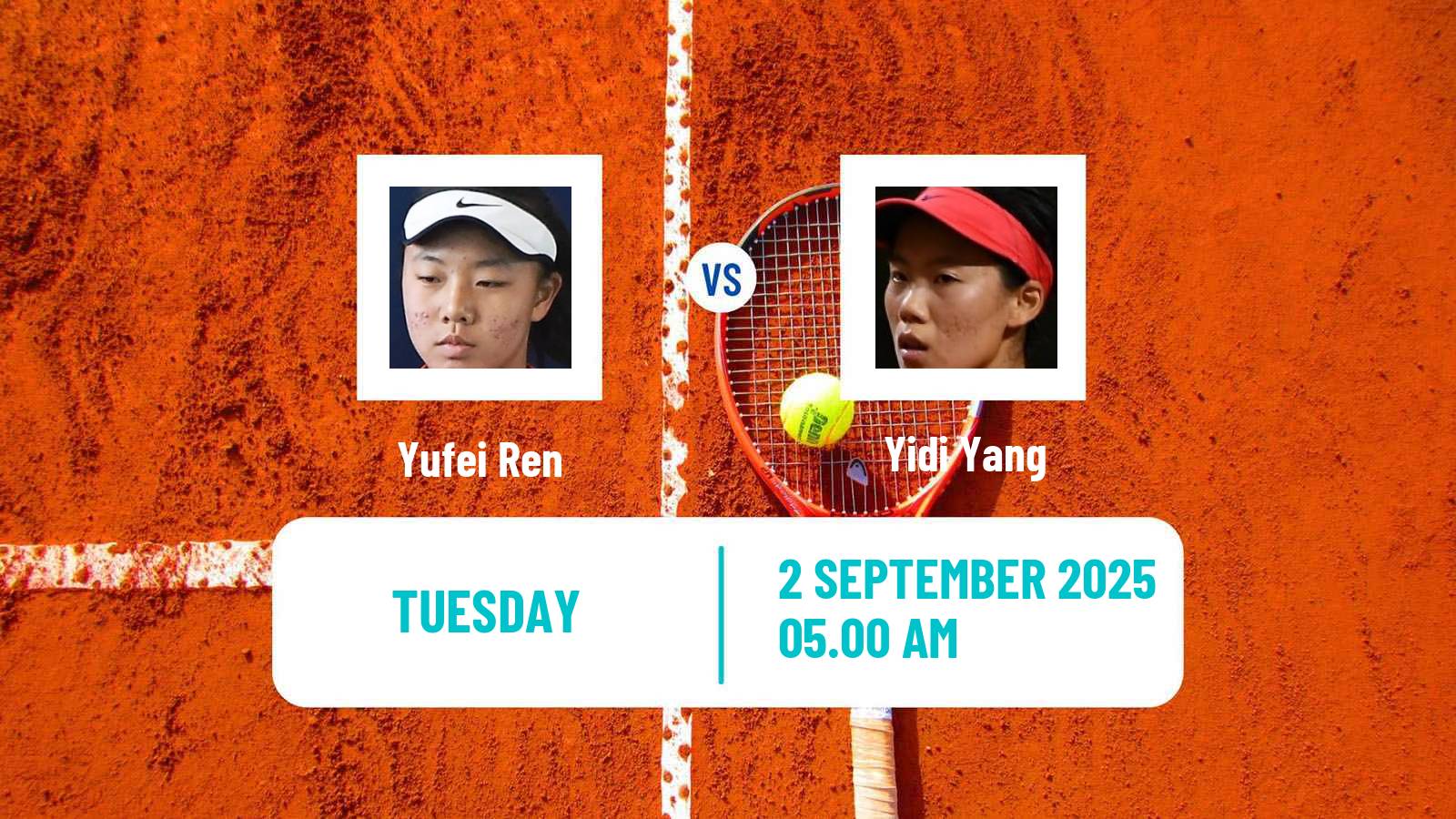 Tennis Changsha Challenger Women Yufei Ren - Yidi Yang