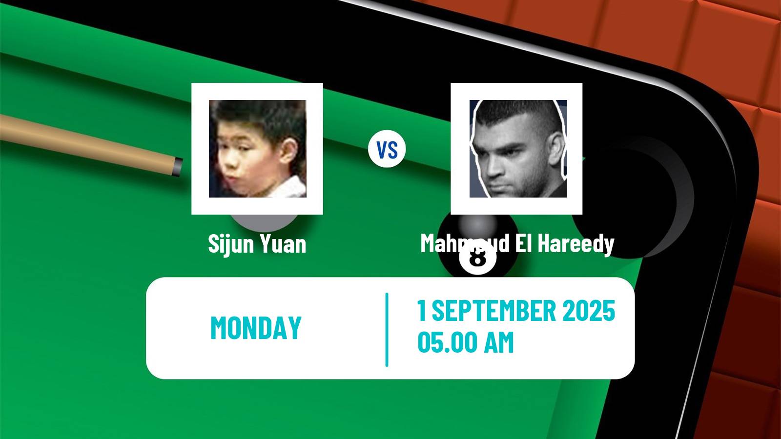 Snooker Grand Prix Sijun Yuan - Mahmoud El Hareedy