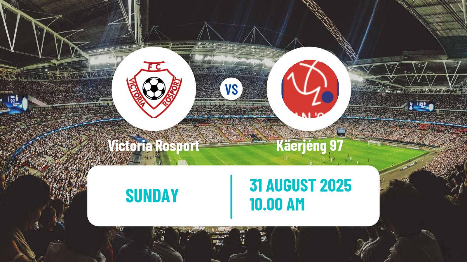 Soccer Luxembourg National Division Victoria Rosport - Käerjéng 97
