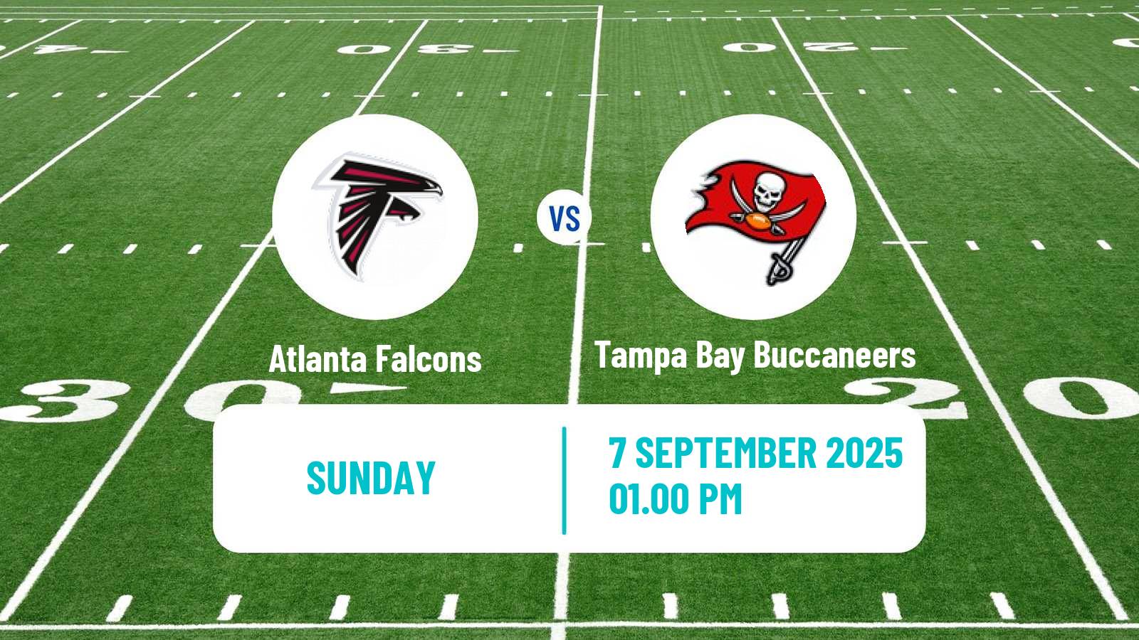 American football NFL Atlanta Falcons - Tampa Bay Buccaneers