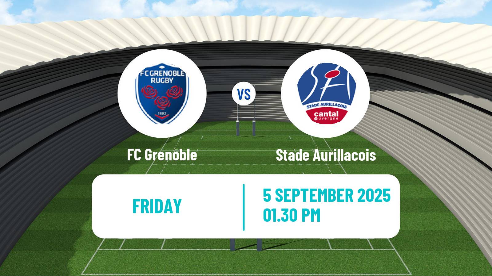 Rugby union French Pro D2 FC Grenoble - Stade Aurillacois