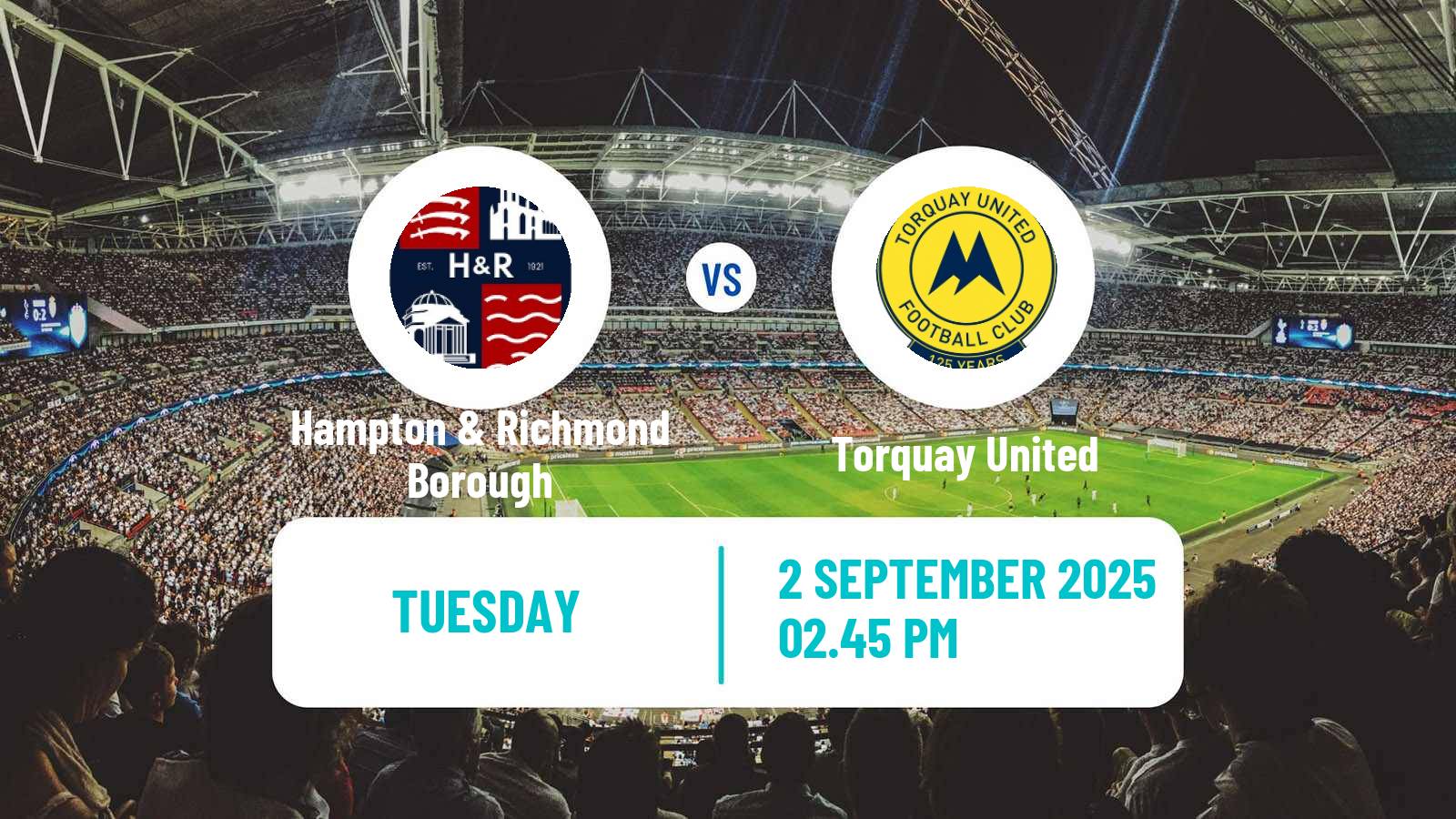 Soccer English National League South Hampton & Richmond Borough - Torquay United
