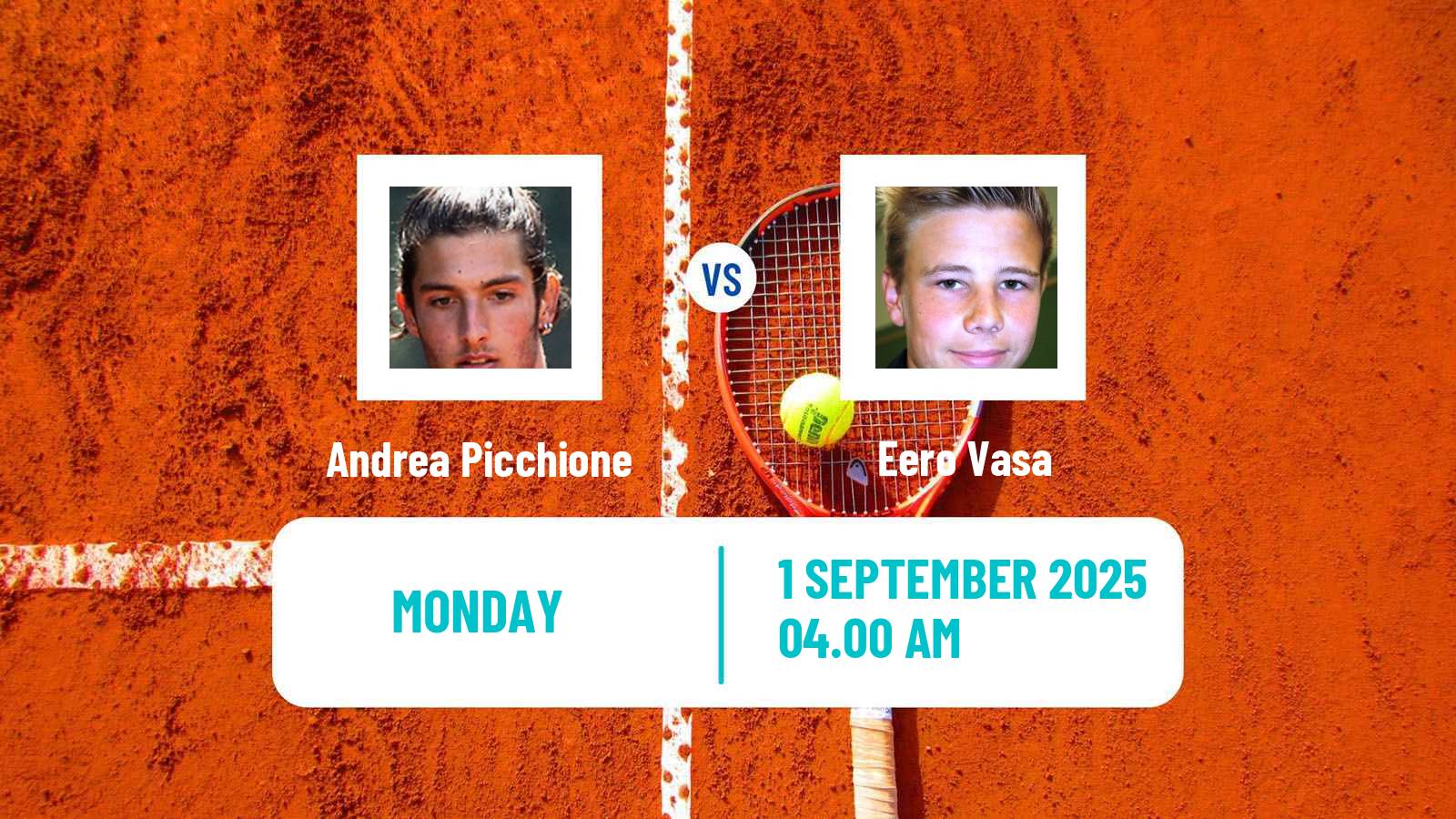 Tennis Genova Challenger Men Andrea Picchione - Eero Vasa