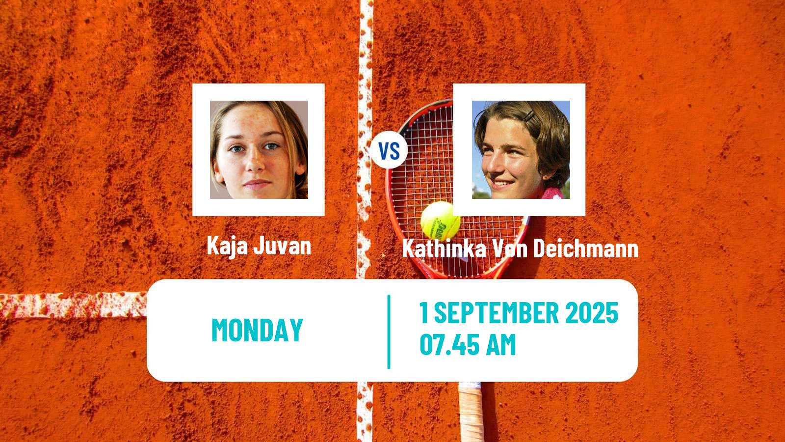 Tennis Montreux Challenger Women Kaja Juvan - Kathinka Von Deichmann