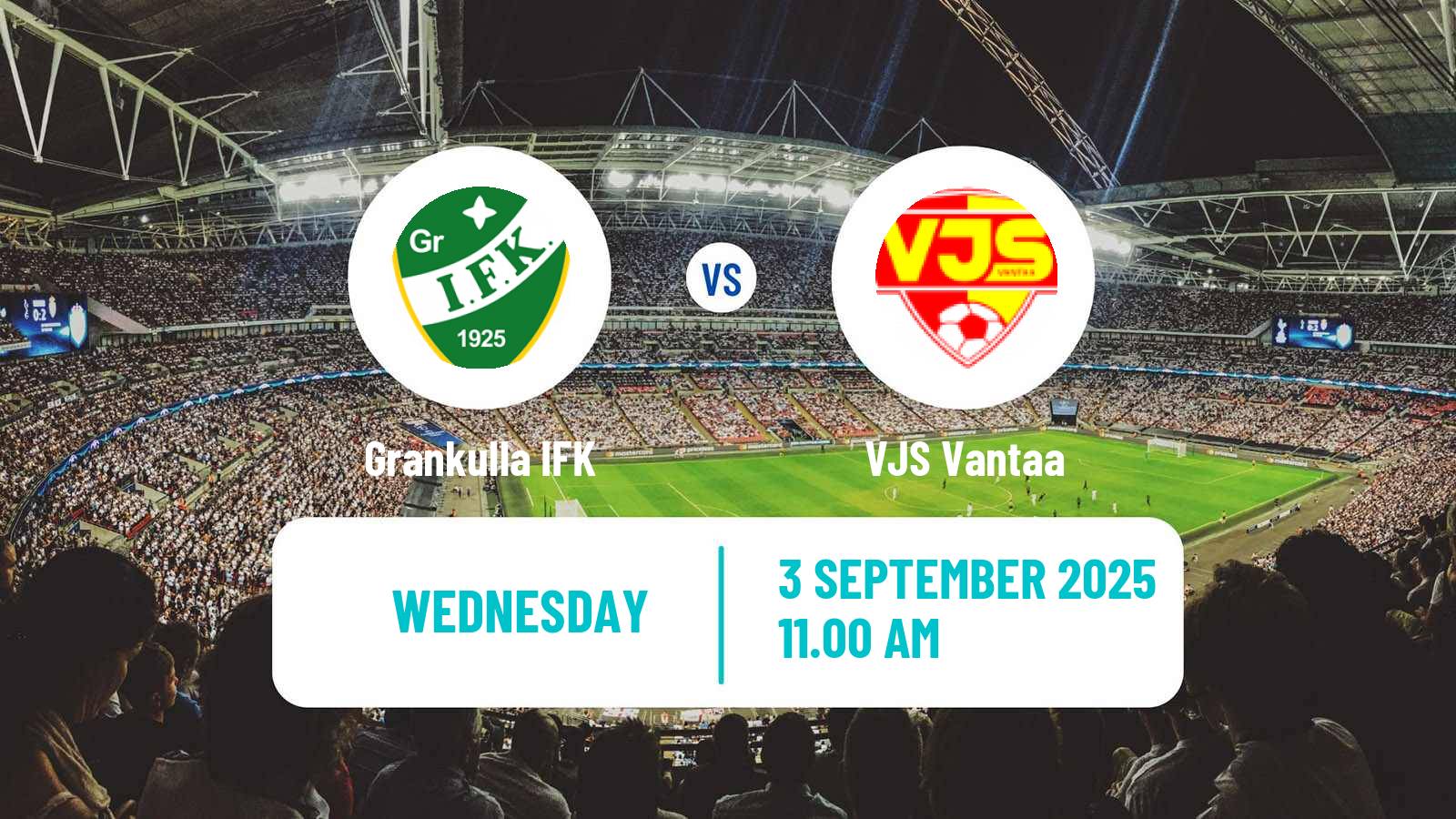 Soccer Finnish Kakkonen Group A Grankulla IFK - VJS Vantaa