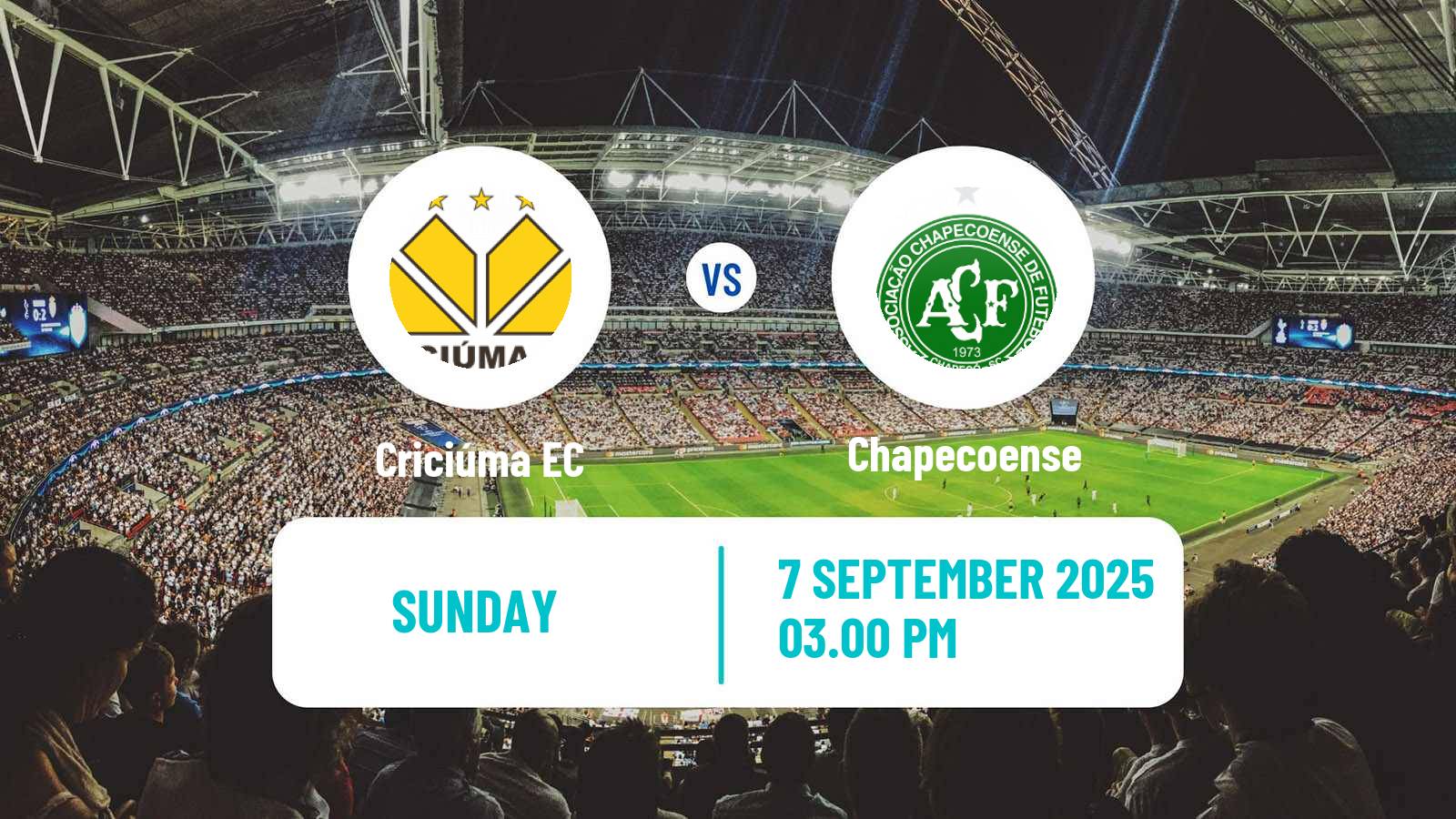Soccer Brazilian Serie B Criciúma - Chapecoense