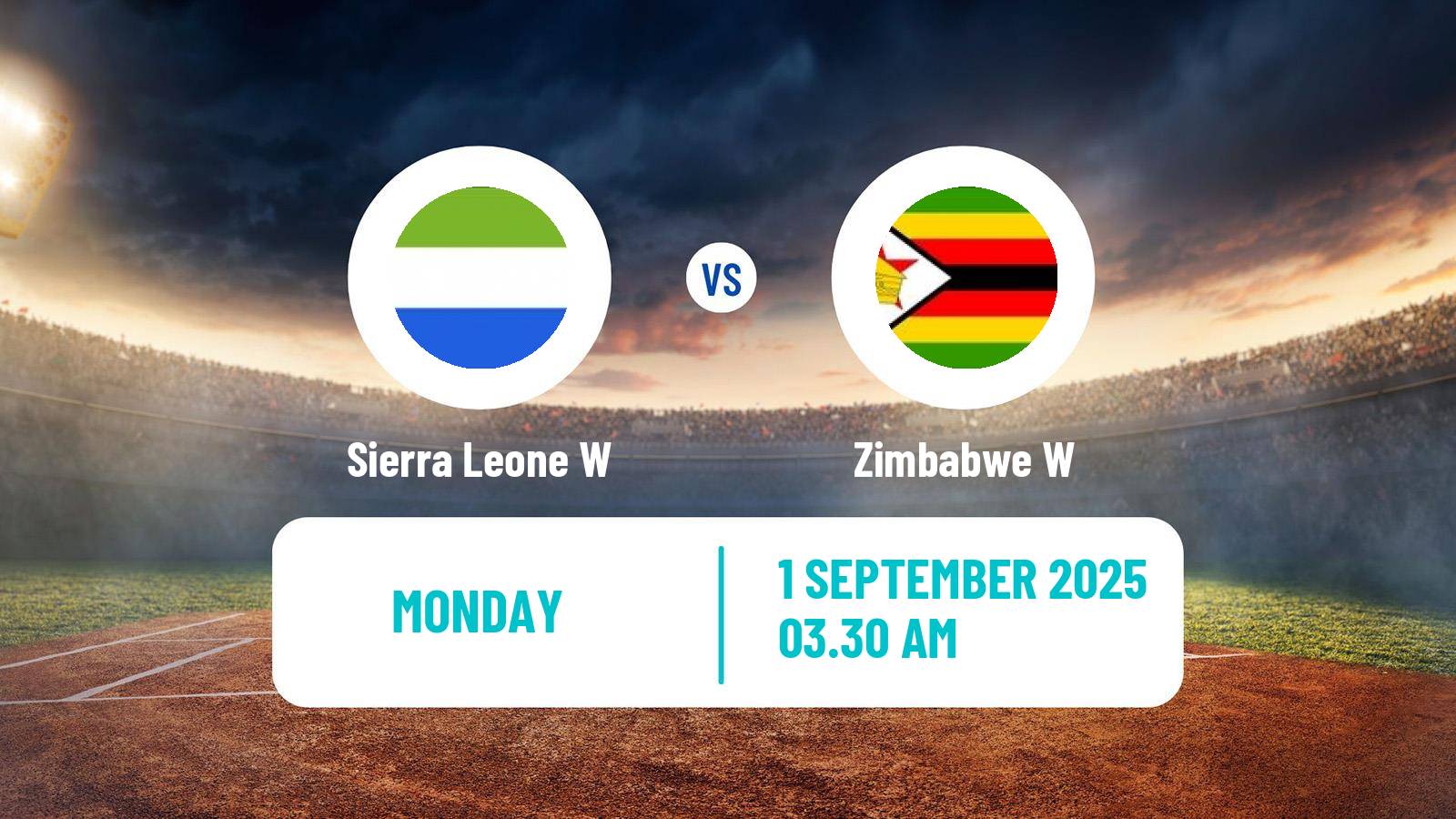 Cricket ICC World Twenty20 Women Sierra Leone W - Zimbabwe W
