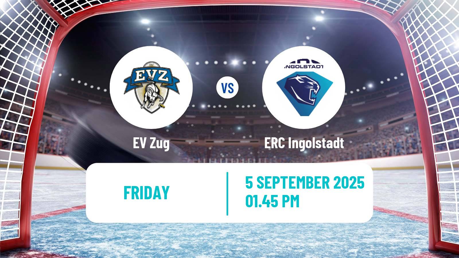Hockey Champions League Ice Hockey EV Zug - ERC Ingolstadt