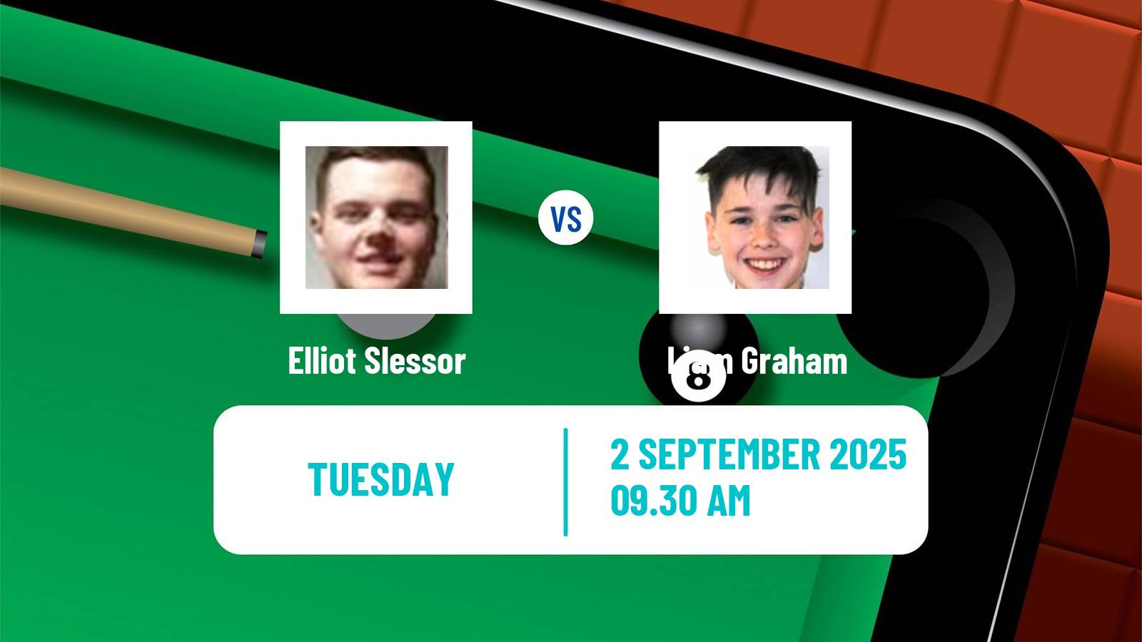 Snooker Grand Prix Elliot Slessor - Liam Graham