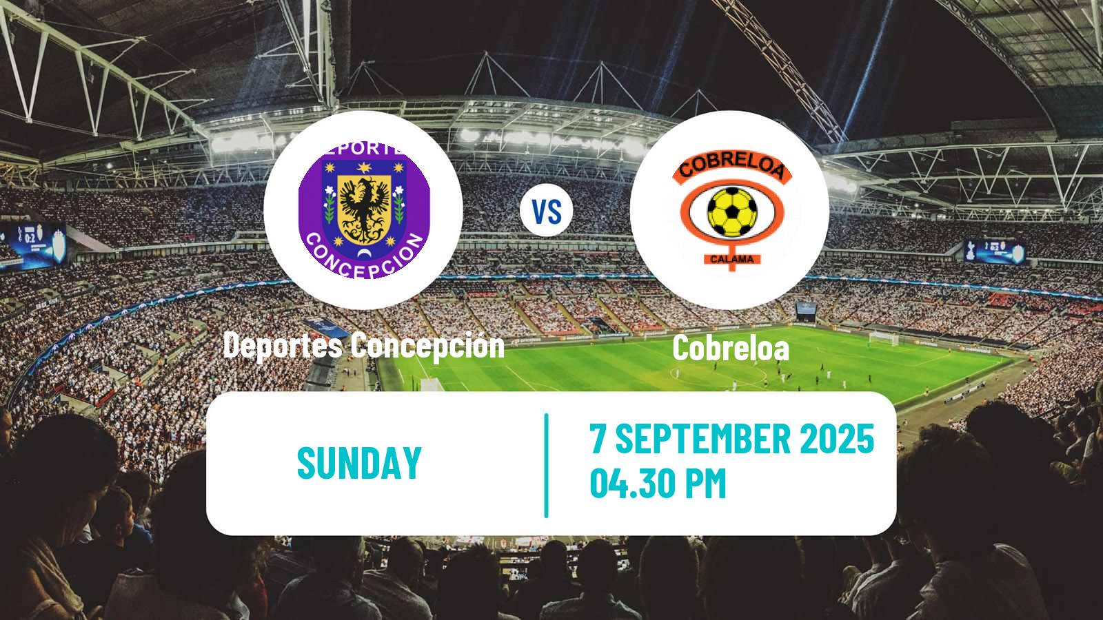 Soccer Chilean Primera B Deportes Concepción - Cobreloa