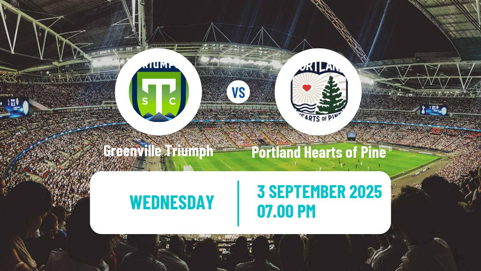 Soccer USL League One Greenville Triumph - Portland Hearts of Pine