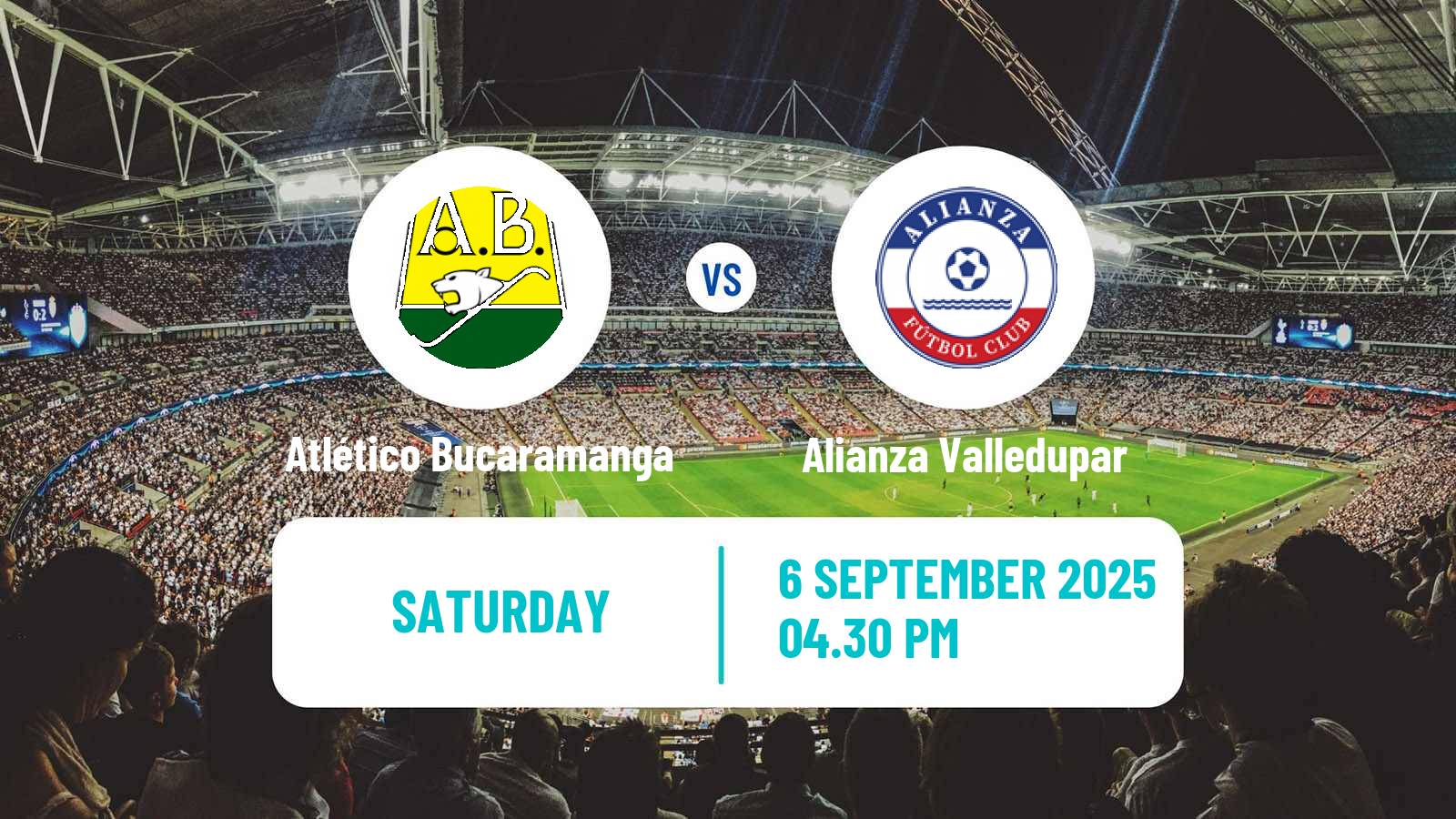 Soccer Colombian Primera A Atlético Bucaramanga - Alianza Valledupar