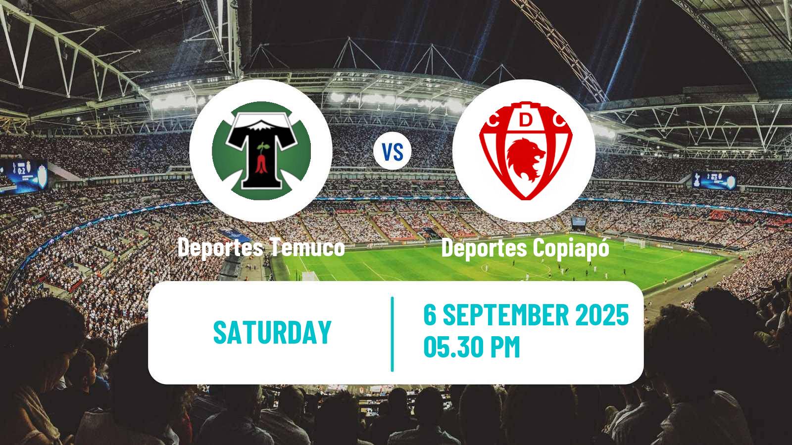 Soccer Chilean Primera B Deportes Temuco - Deportes Copiapó