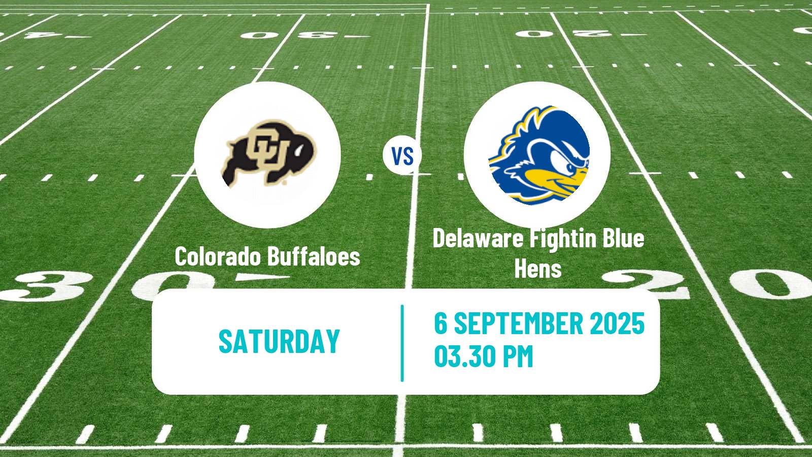 American football NCAA College Football Colorado Buffaloes - Delaware Fightin Blue Hens
