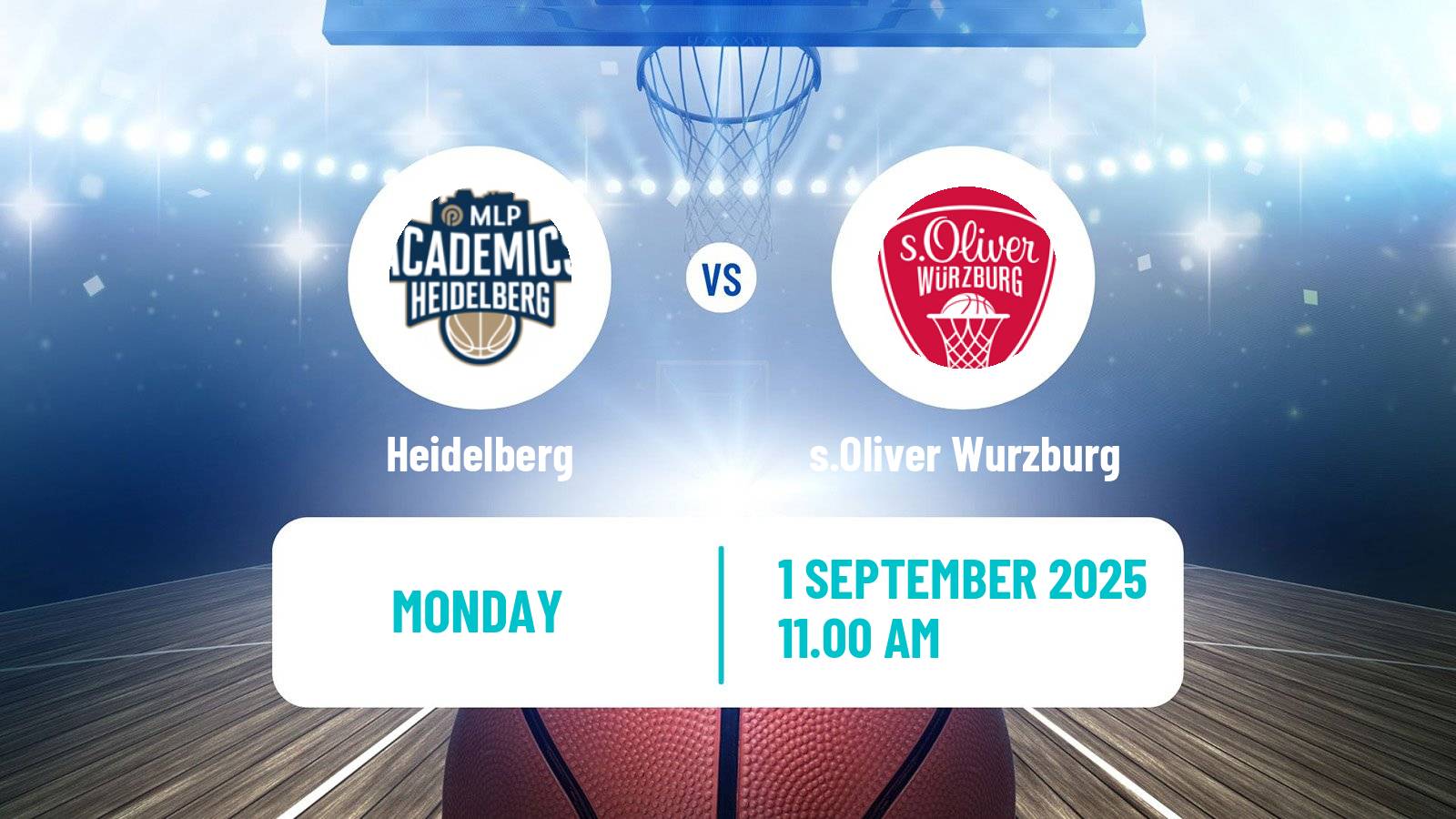 Basketball Club Friendly Basketball Heidelberg - s.Oliver Wurzburg