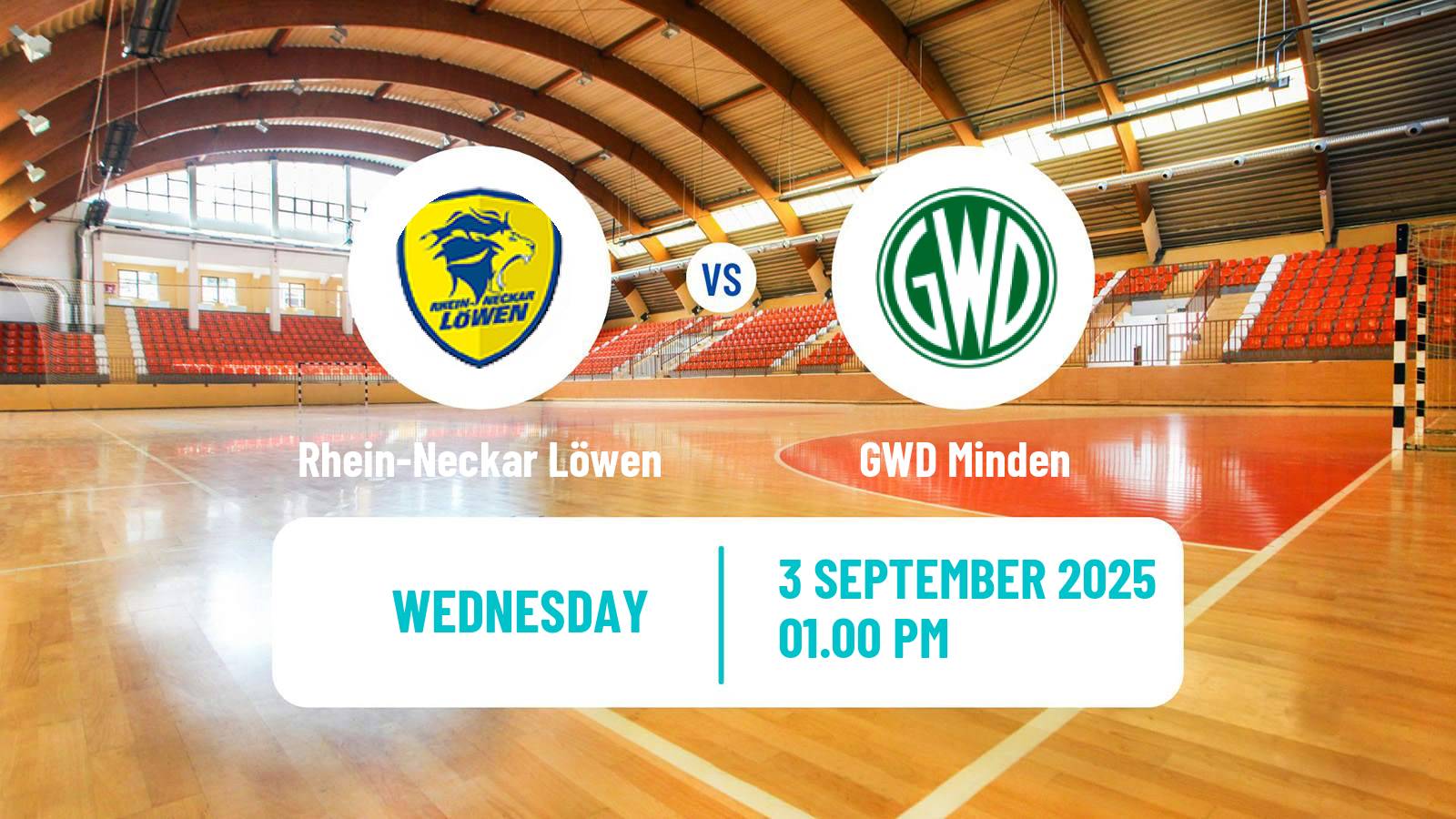 Handball German Bundesliga Handball Rhein-Neckar Löwen - GWD Minden