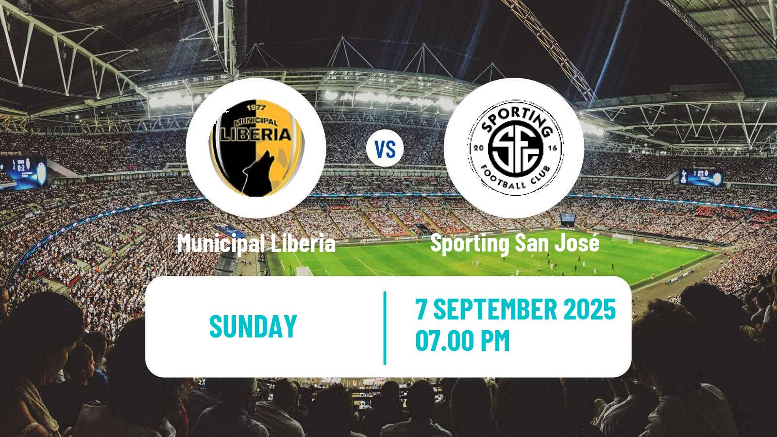 Soccer Costa Rican Primera Division Municipal Liberia - Sporting San José