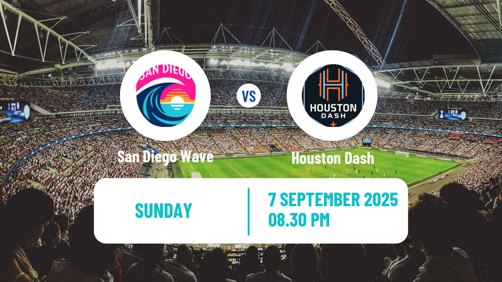 Soccer NWSL San Diego Wave - Houston Dash
