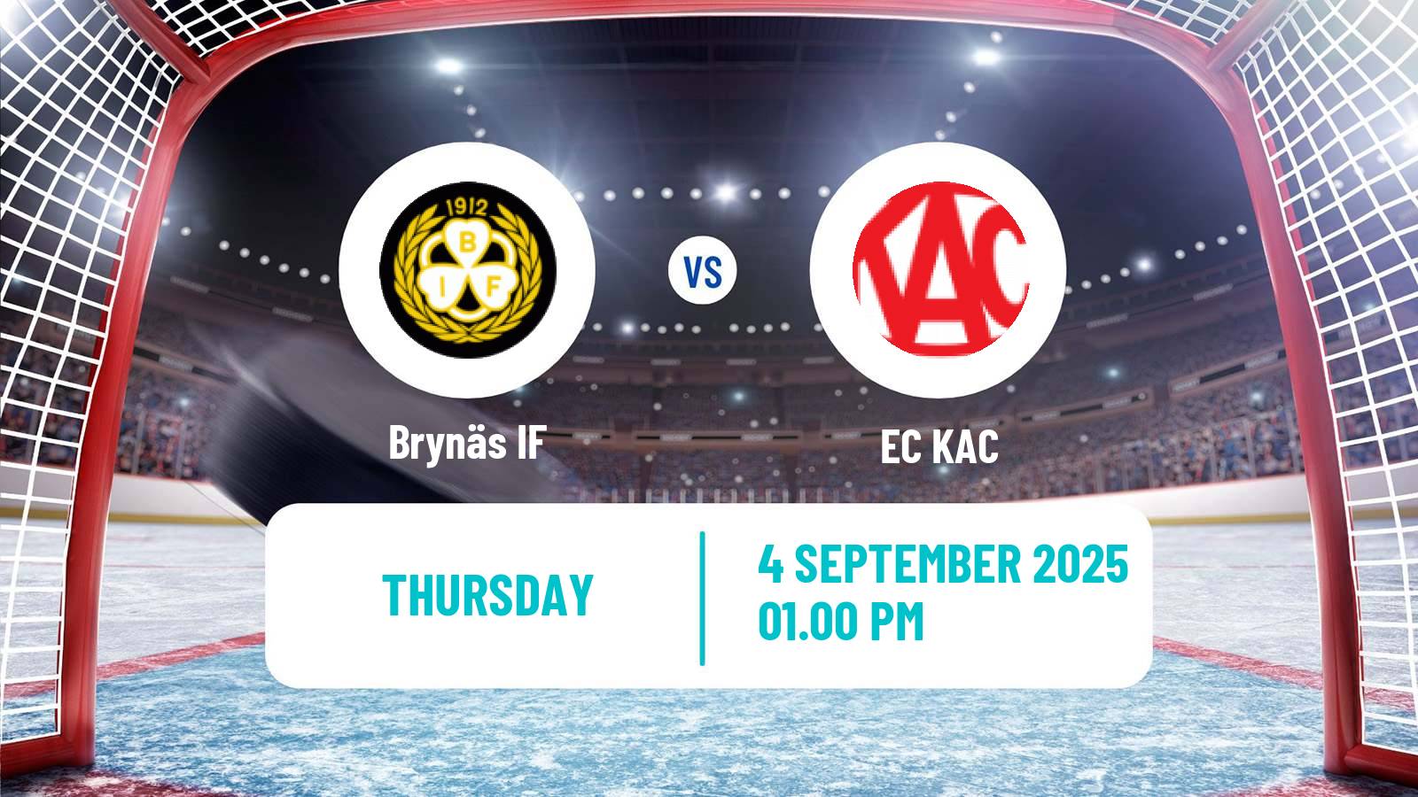 Hockey Champions League Ice Hockey Brynäs - EC KAC