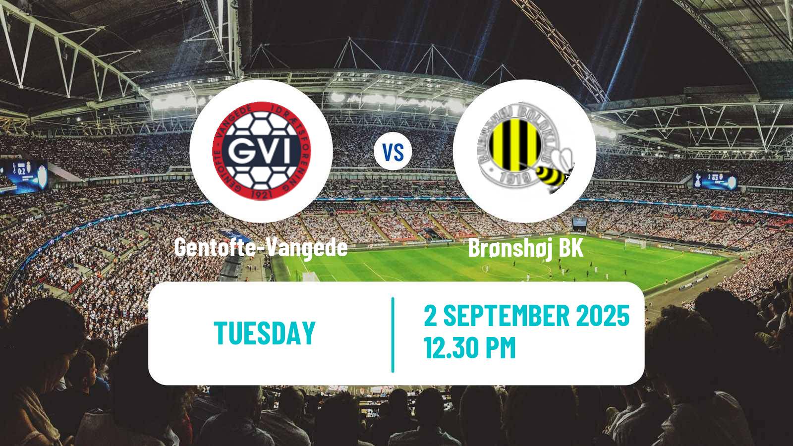 Soccer Danish Landspokal Cup Gentofte-Vangede - Brønshøj BK