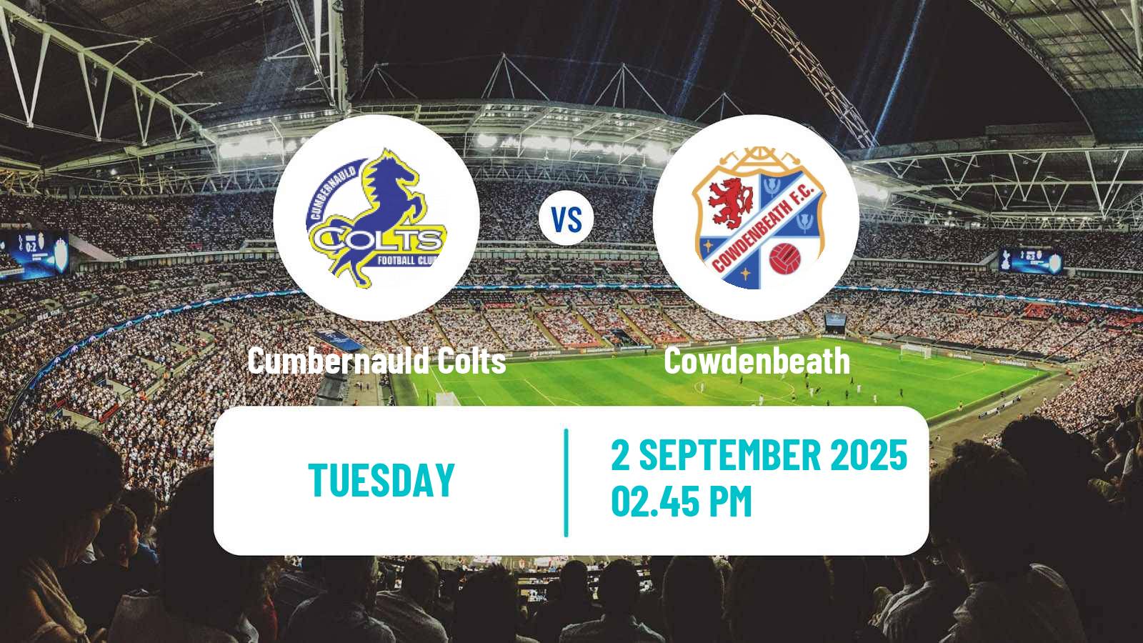 Soccer Scottish Lowland League Cumbernauld Colts - Cowdenbeath