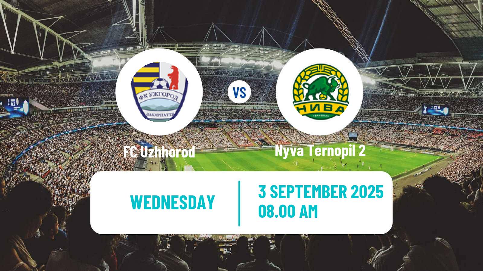 Soccer Ukrainian Druha Liga Uzhhorod - Nyva Ternopil 2