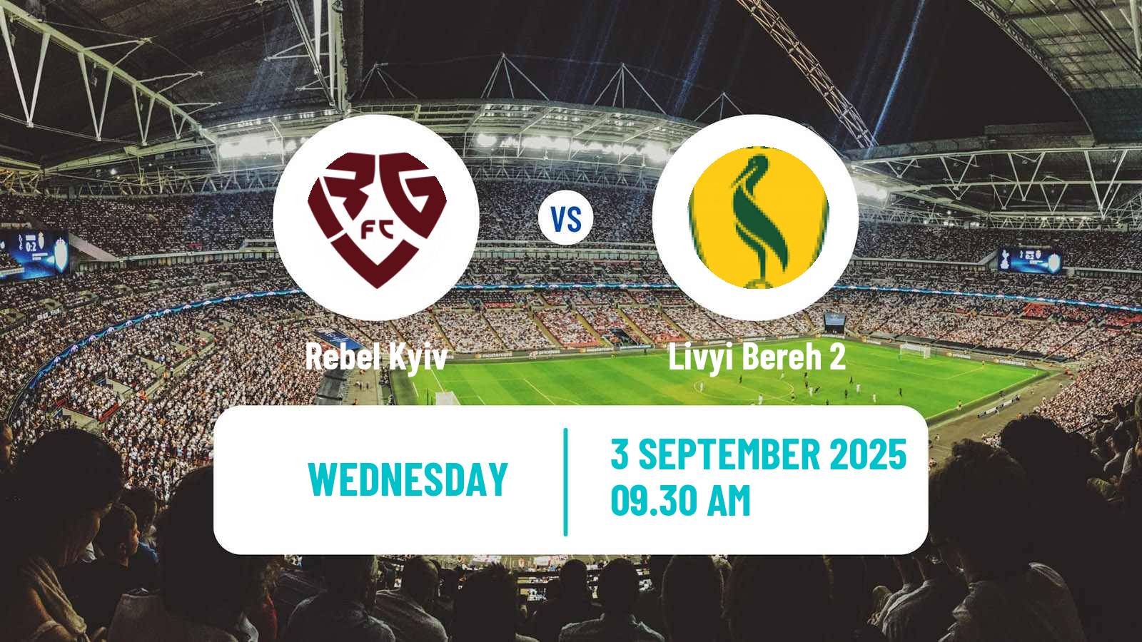 Soccer Ukrainian Druha Liga Rebel Kyiv - Livyi Bereh 2
