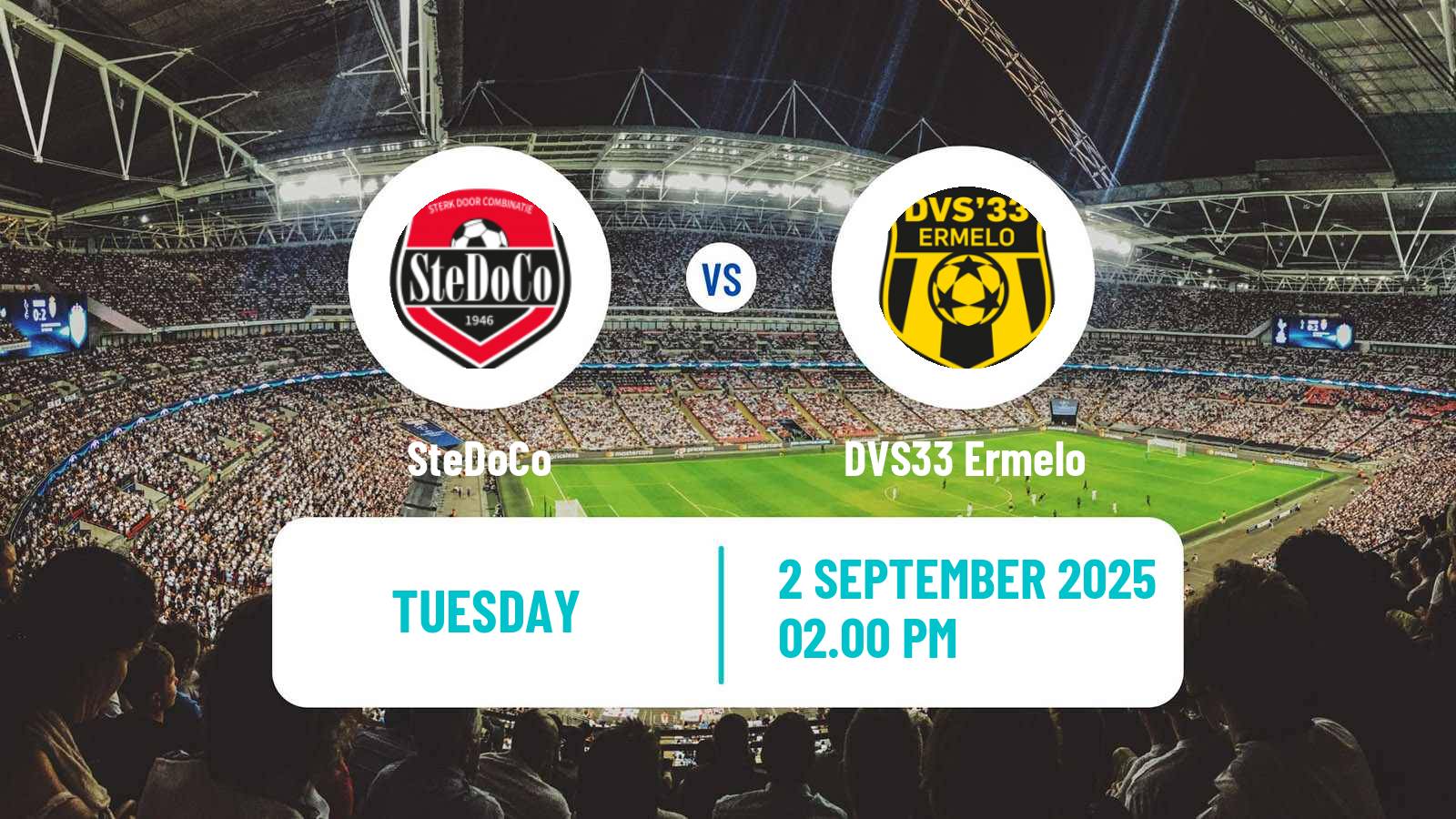 Soccer Dutch KNVB Beker SteDoCo - DVS33 Ermelo