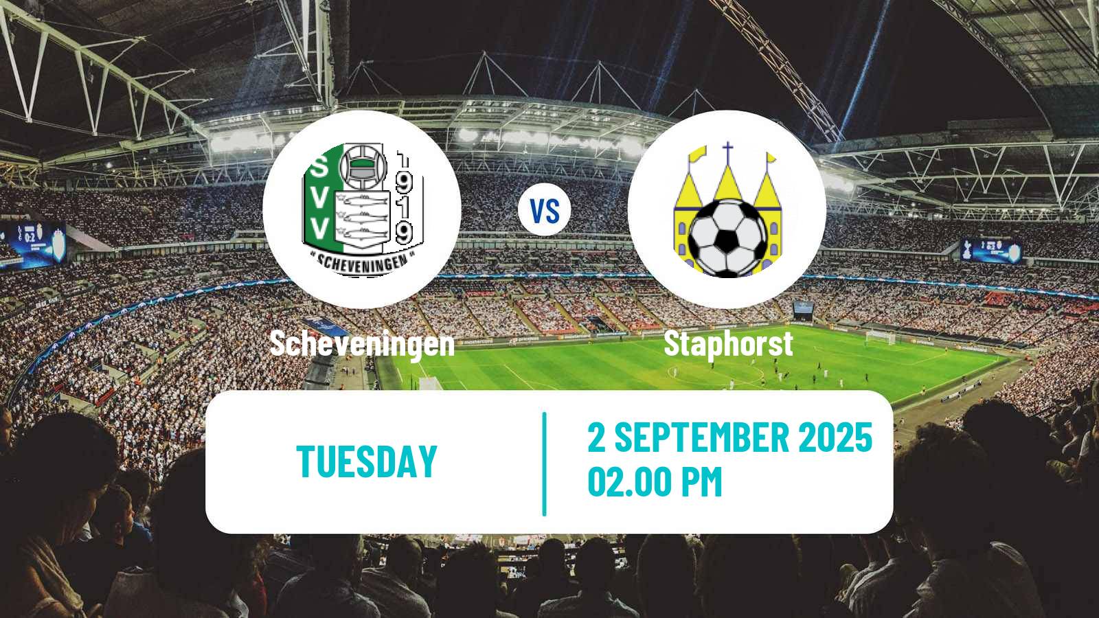 Soccer Dutch KNVB Beker Scheveningen - Staphorst