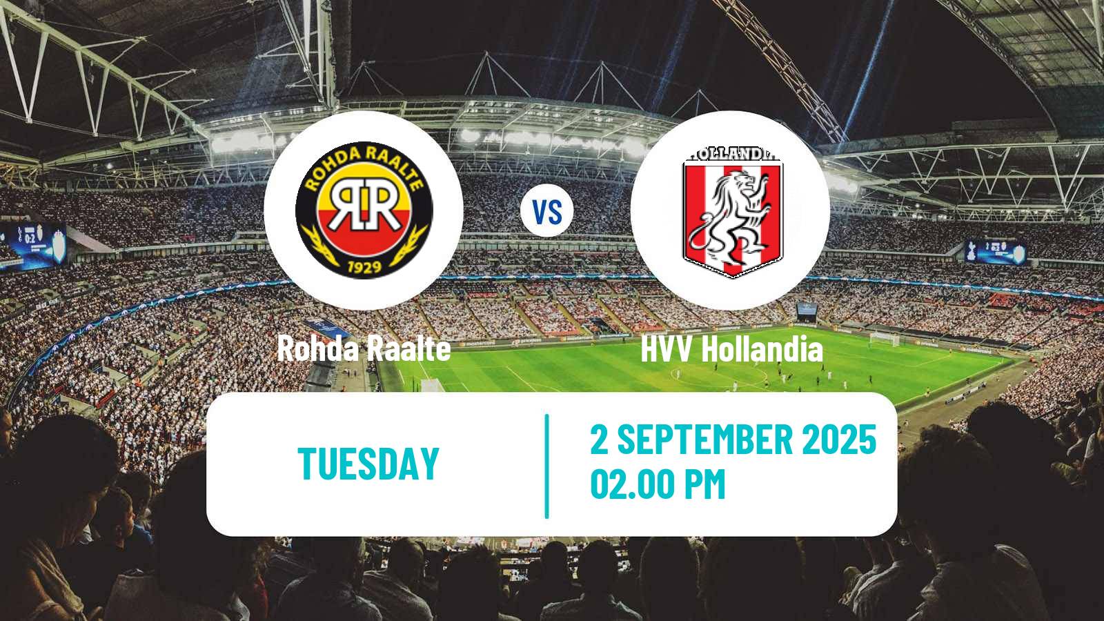 Soccer Dutch KNVB Beker Rohda Raalte - HVV Hollandia