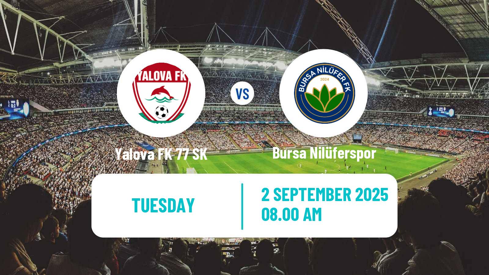 Soccer Turkish Cup Yalova FK 77 SK - Bursa Nilüferspor