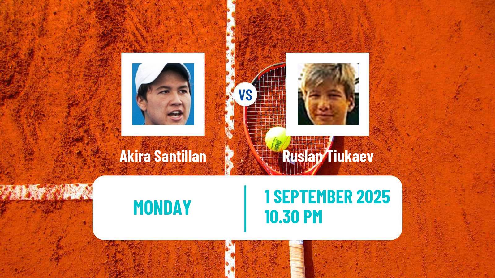 Tennis ITF M15 Maanshan 8 Men Akira Santillan - Ruslan Tiukaev