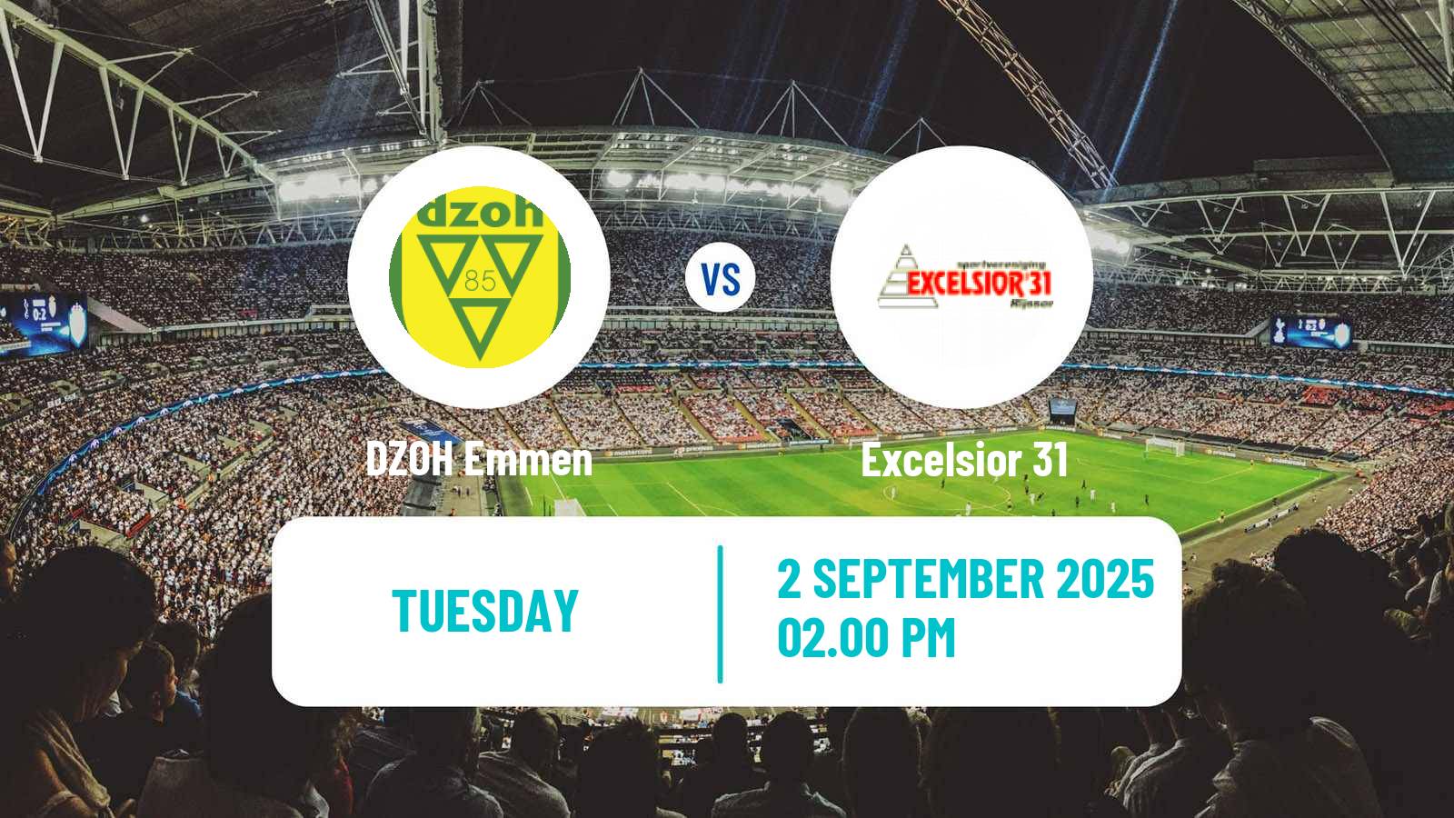 Soccer Dutch KNVB Beker DZOH Emmen - Excelsior 31